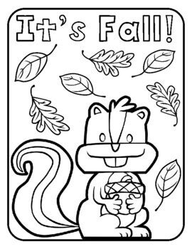 first day of fall coloring sheet